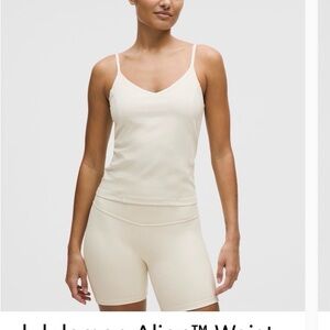 Lululemon Athletica Cream Tank Top align waist length